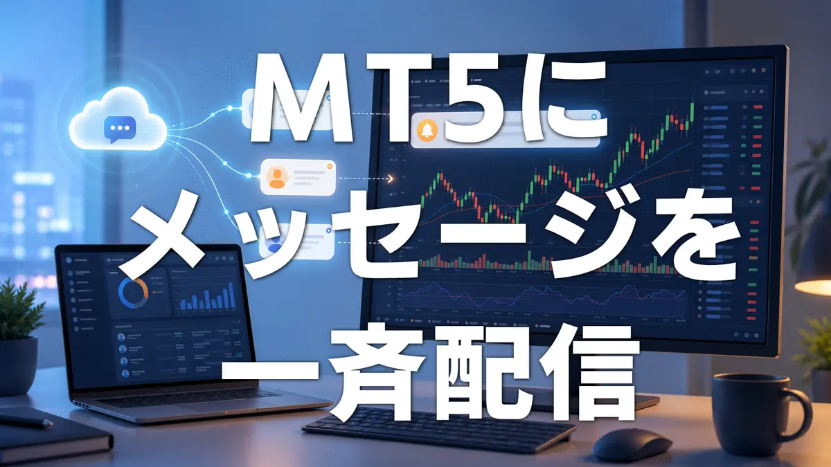 EA利用者のMT5チャートへメッセージを一斉配信する方法
