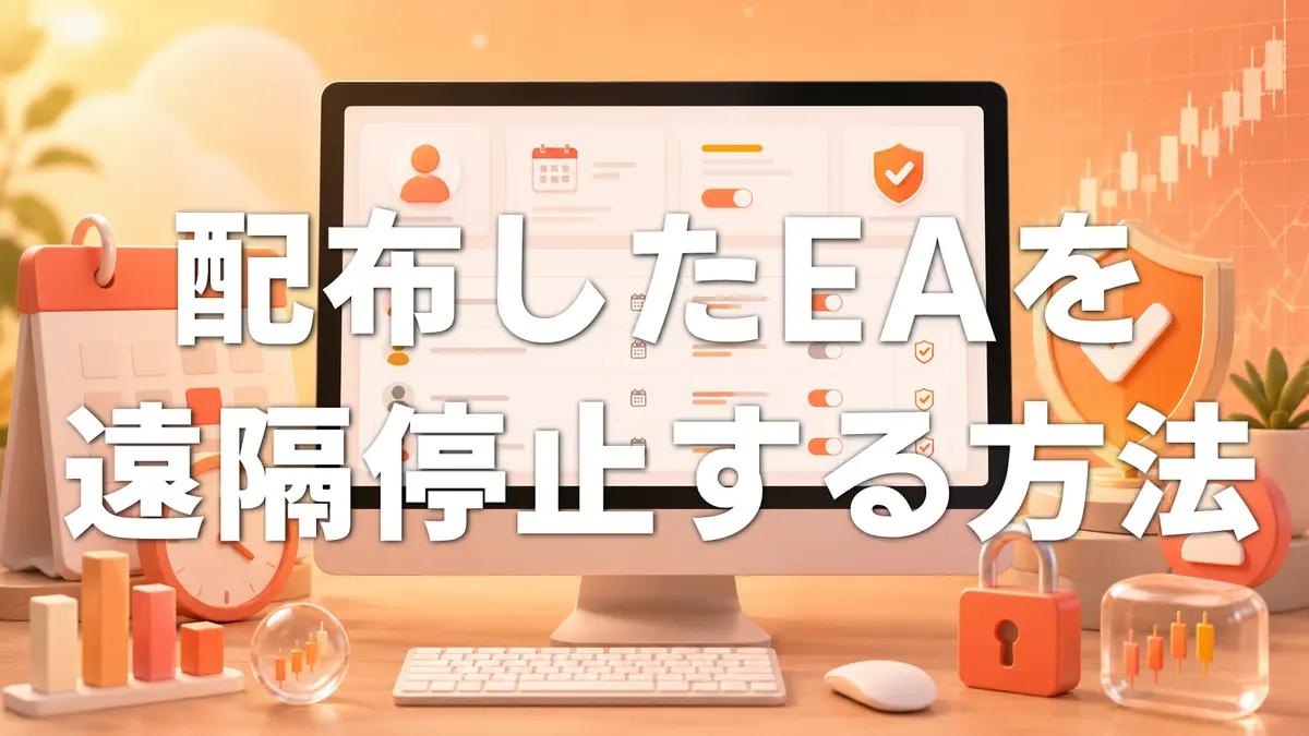 【MQLAuth】配布したEAを遠隔停止する方法｜販売後のEAを管理する方法